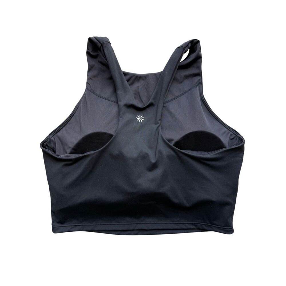 Athleta Purpose Crop Sports Bra In Black Size S - Picture 6 of 9